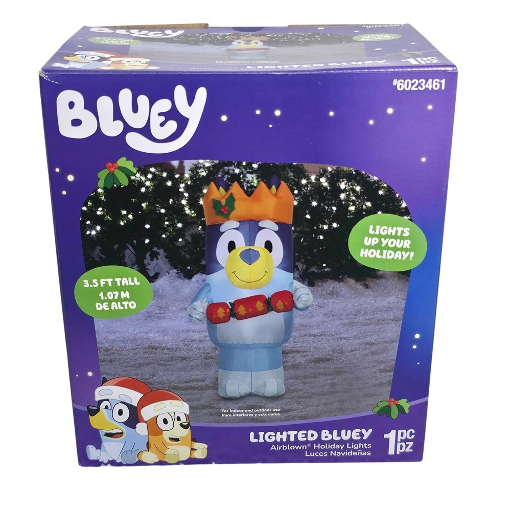 Bluey 3.5 ft Lighted Airblown Inflatable by Gemmy Christmas Xmas Yard Decor‎ NIB